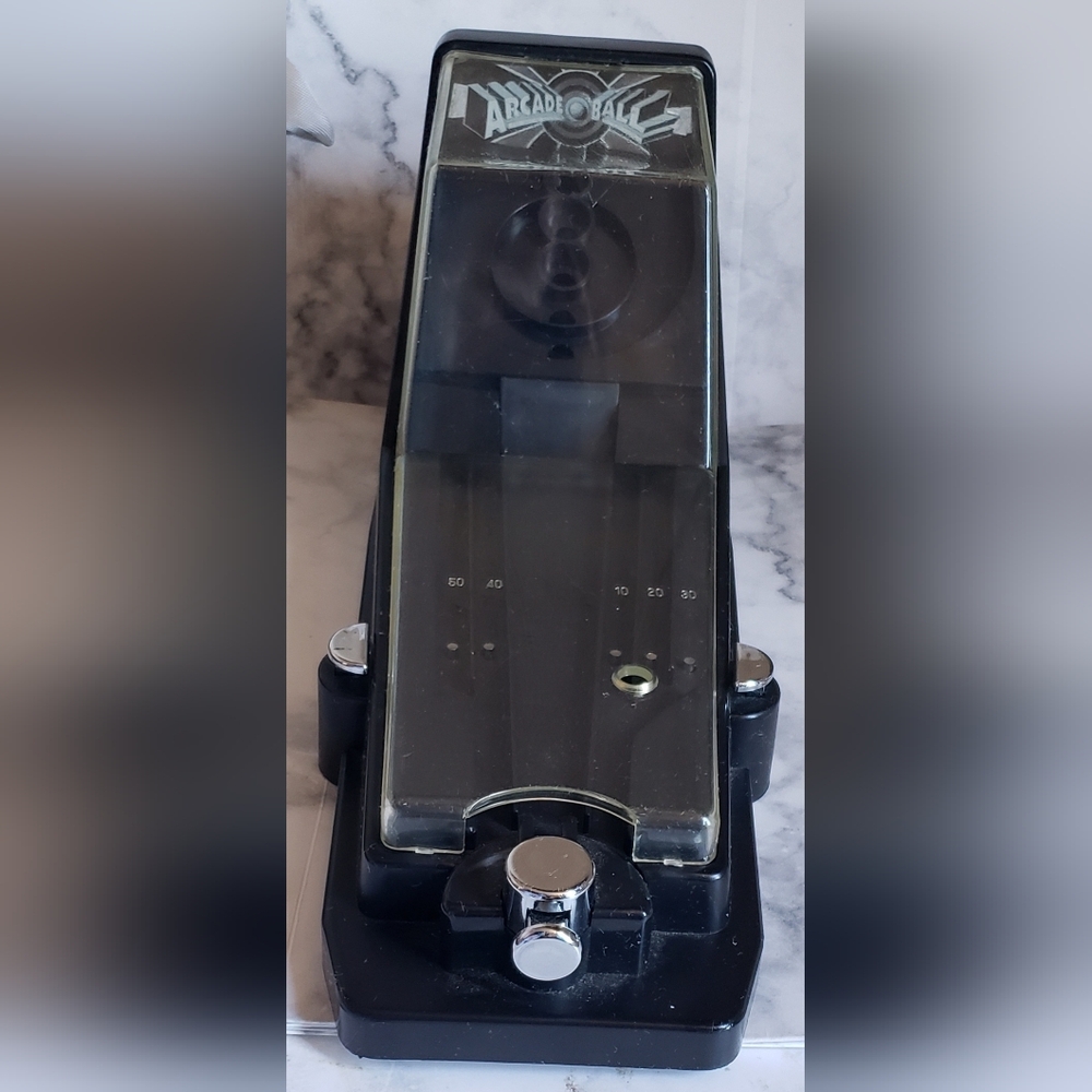 1995 Black Silver Mini Skee Ball Machine Arcade Style Schildkraut Pinball Rare